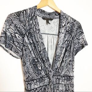 BCGB snake skin print mini dress